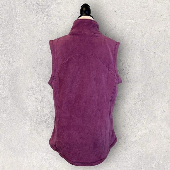 NWT Indigo Purple Fleece Vest Sleeveless Full Zip Front, Size M - Picture 7 of 13